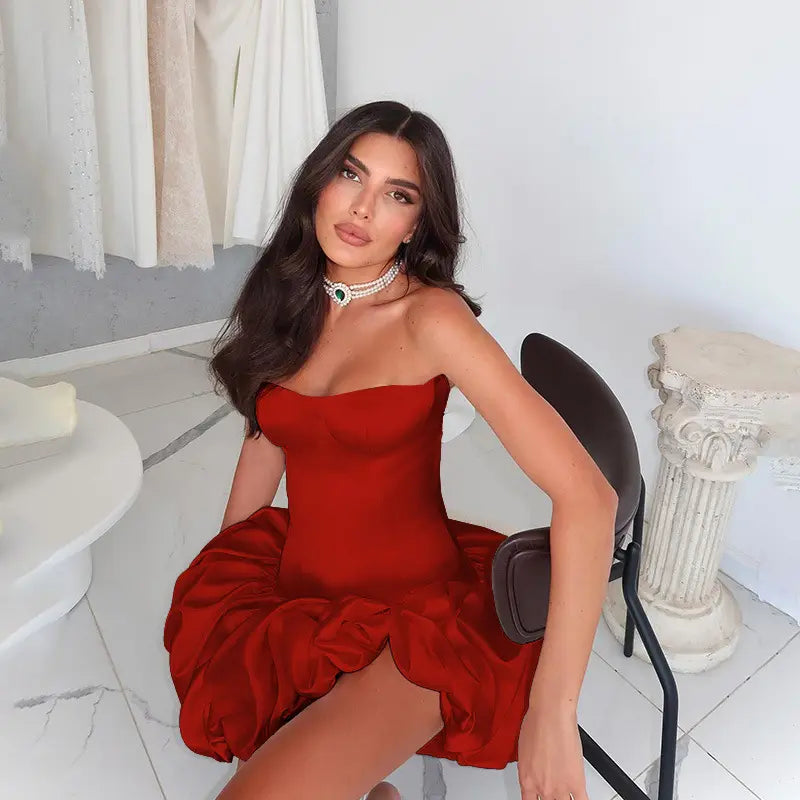 Corset Dress Annabelle Red