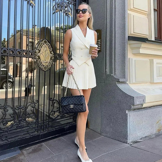 Two Piece Cocktail Set Maria White